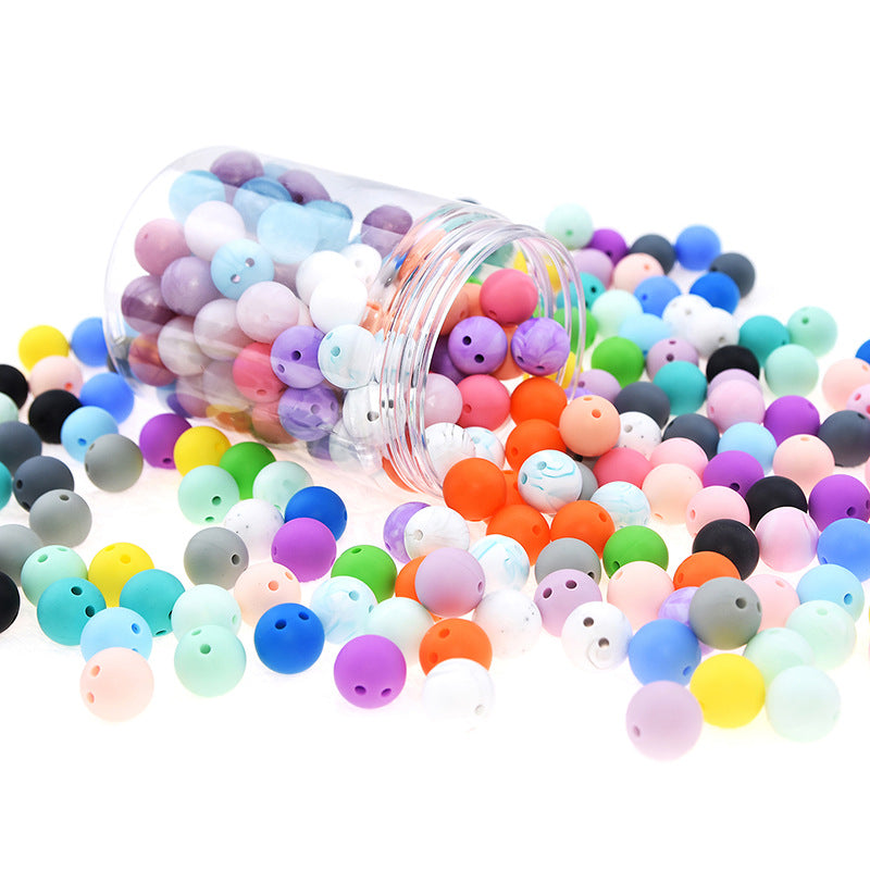 Cuentas redondas de silicona molar de 12 mm de 200pcs de 12 mm